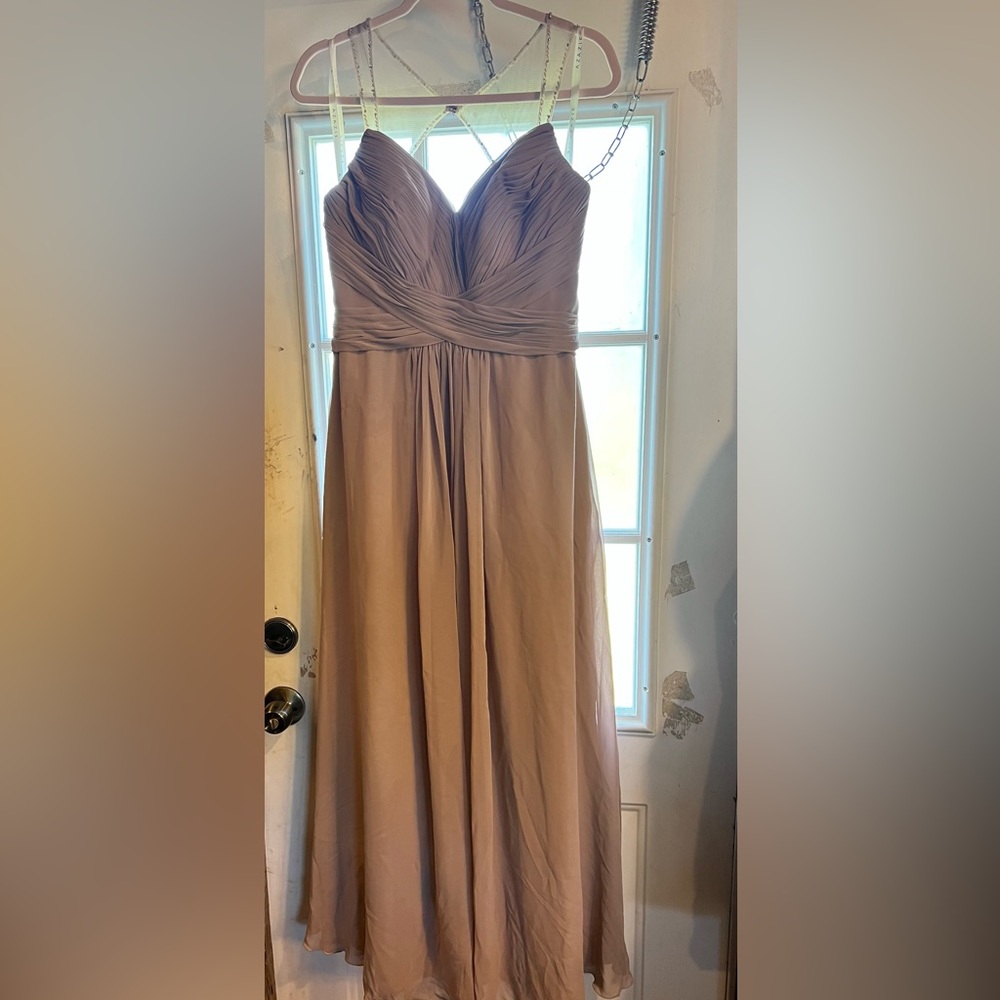 Tan prom dress size 12